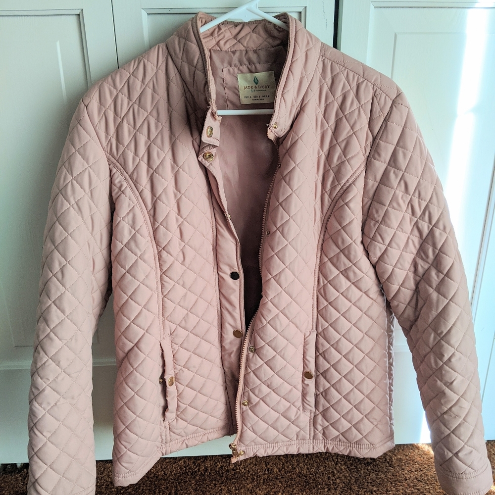 Jade & Ivory Blush Quilted Jacket